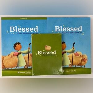 New never used in wrapping - Blessed First Reconciliation Set - Blue and Green